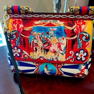 Bag blue with cover  bag